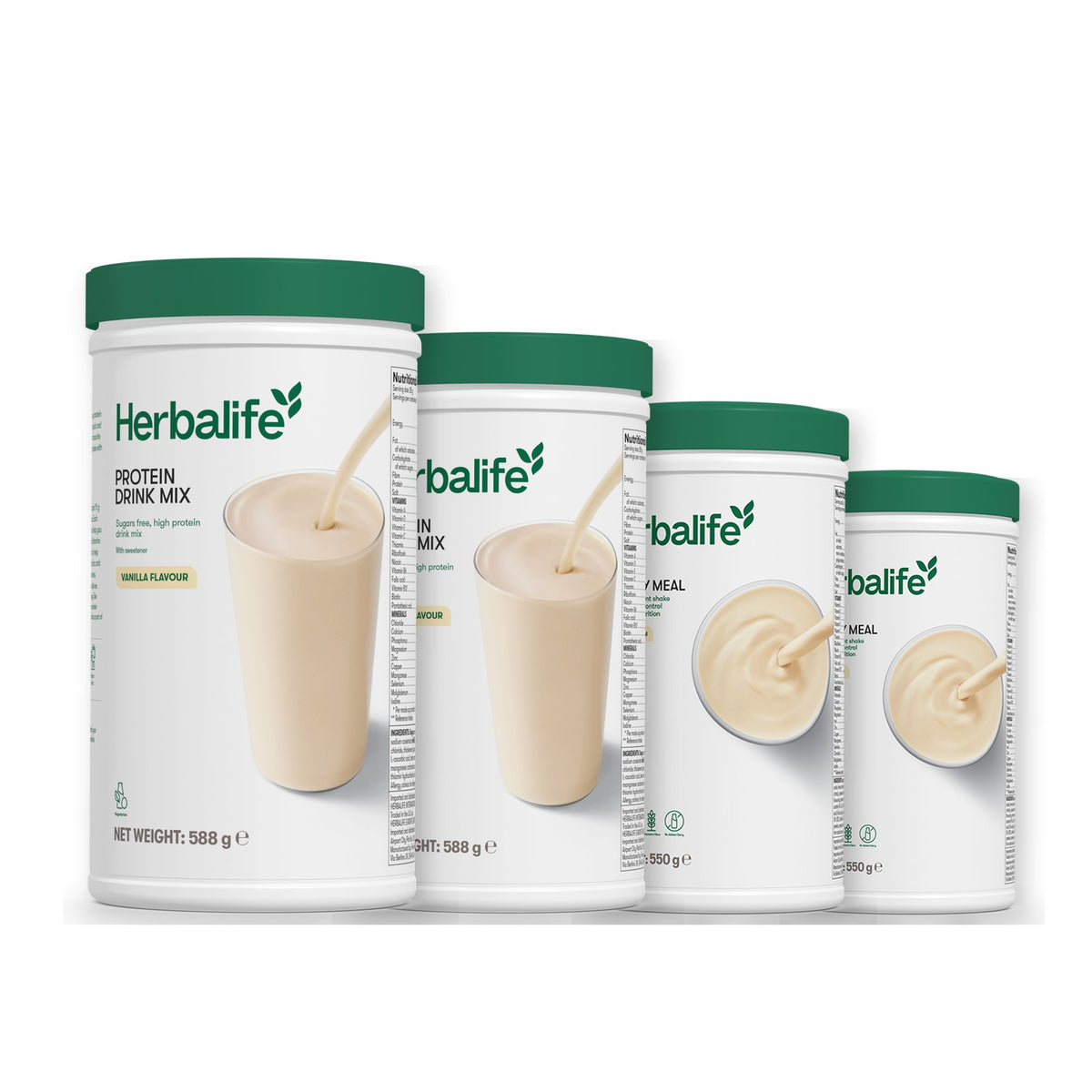 2 Protein Drink Mix with 2 Formula 1 flavours of your choice - Vanilla / Vanilla