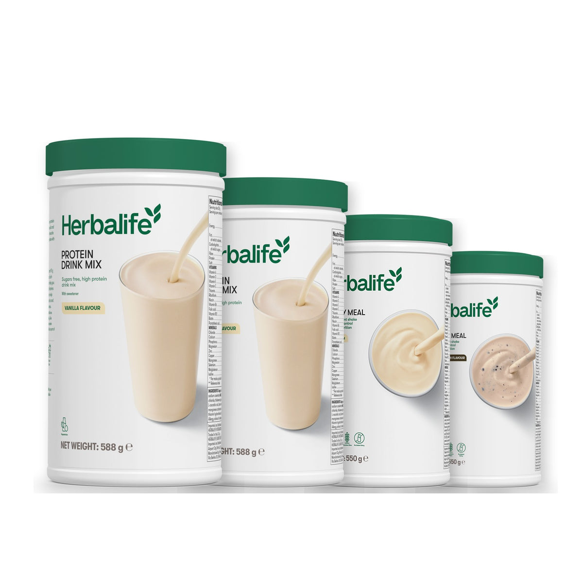 2 Protein Drink Mix with 2 Formula 1 flavours of your choice - Vanilla / Cookie Crunch