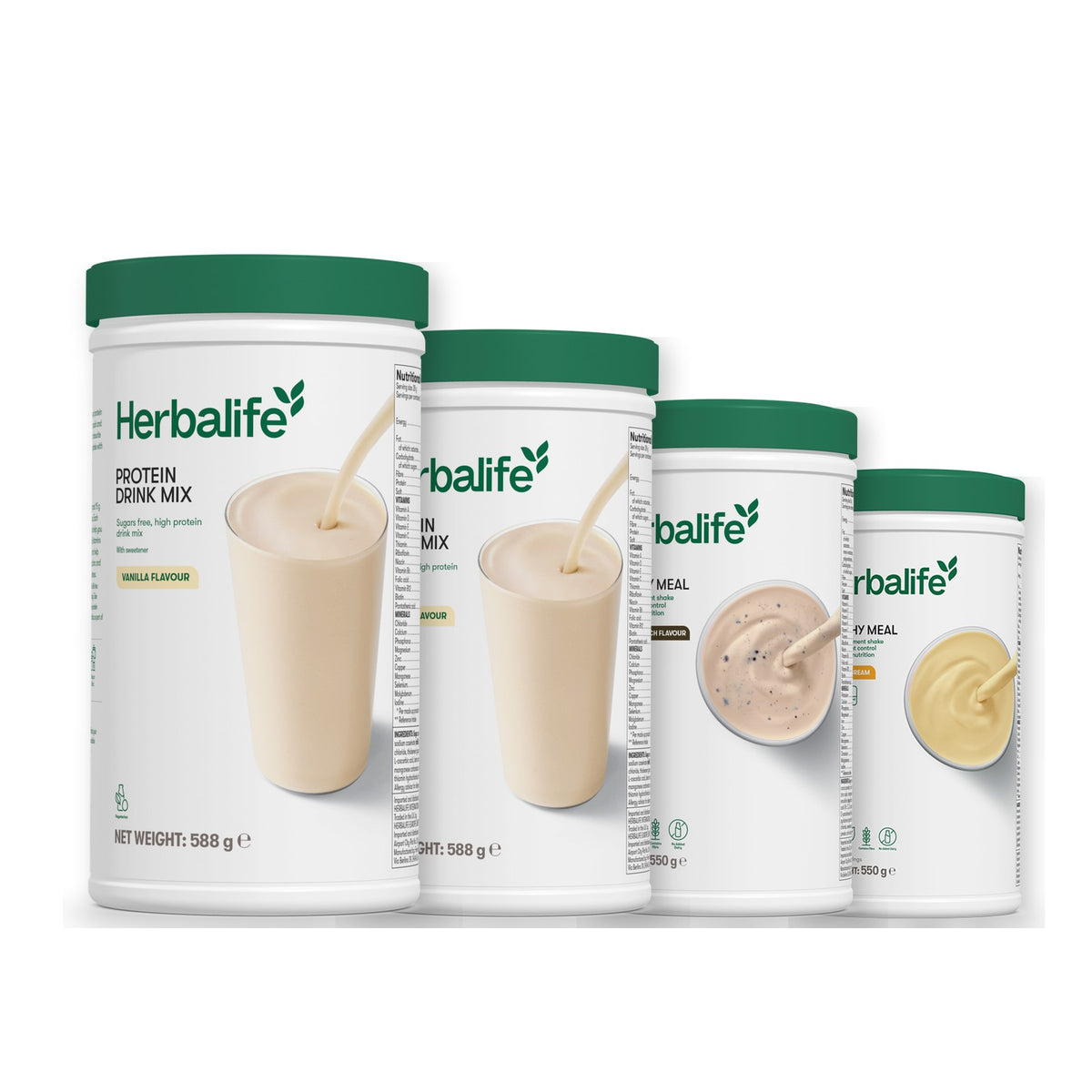 2 Protein Drink Mix with 2 Formula 1 flavours of your choice - Cookie Crunch / Banana Cream