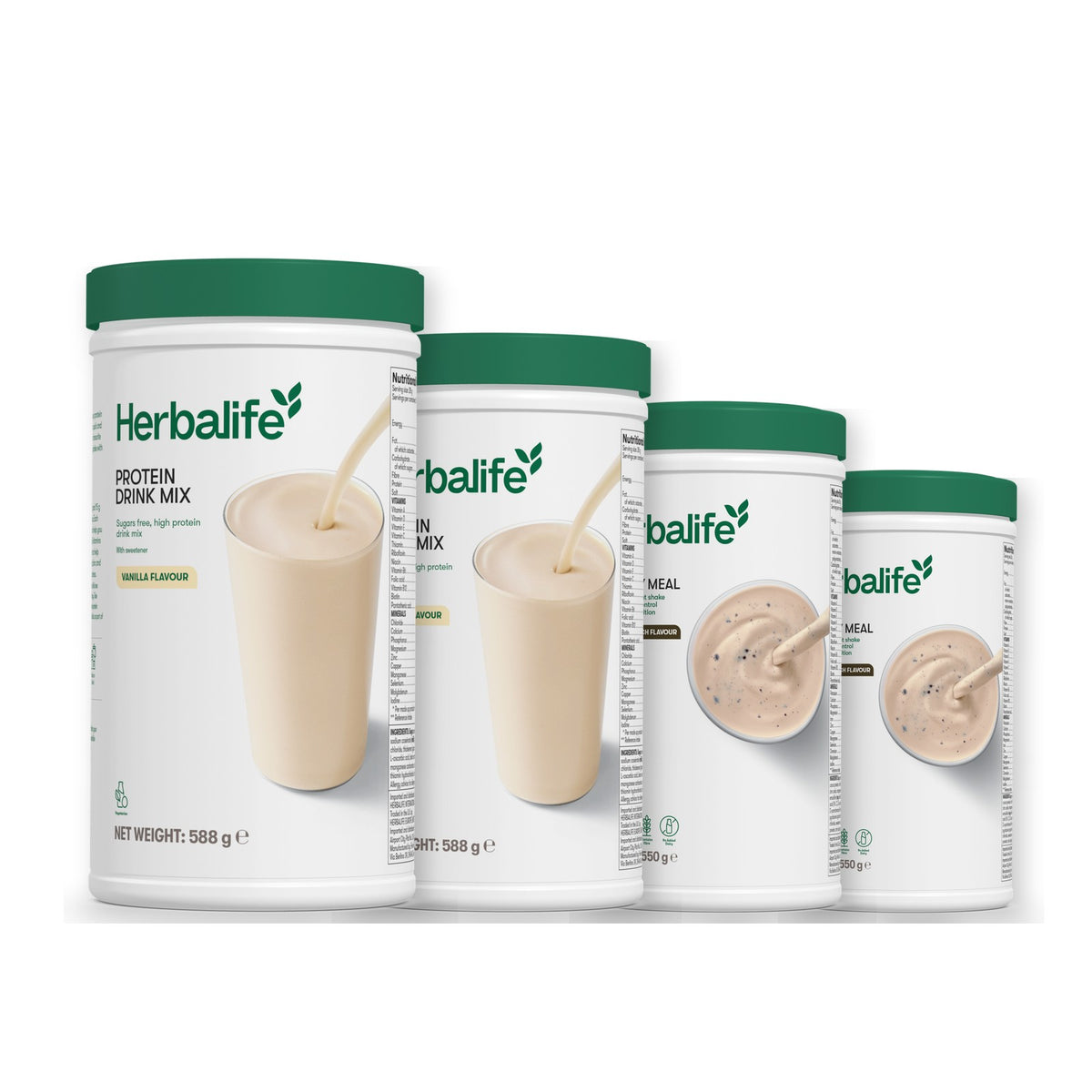 2 Protein Drink Mix with 2 Formula 1 flavours of your choice - Cookie Crunch / Cookie Crunch