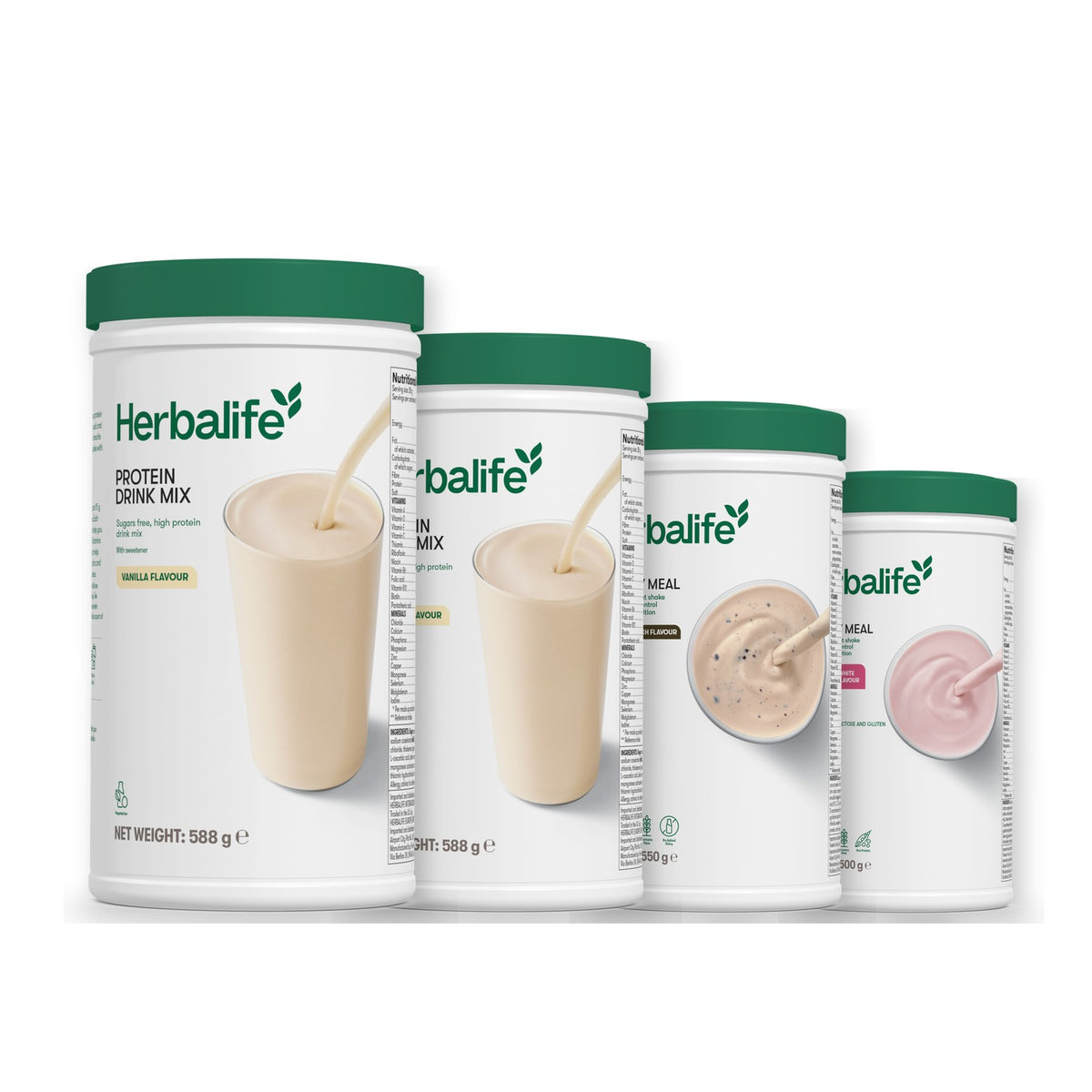 2 Protein Drink Mix with 2 Formula 1 flavours of your choice - Cookie Crunch / Free From Raspberry & White Chocolate