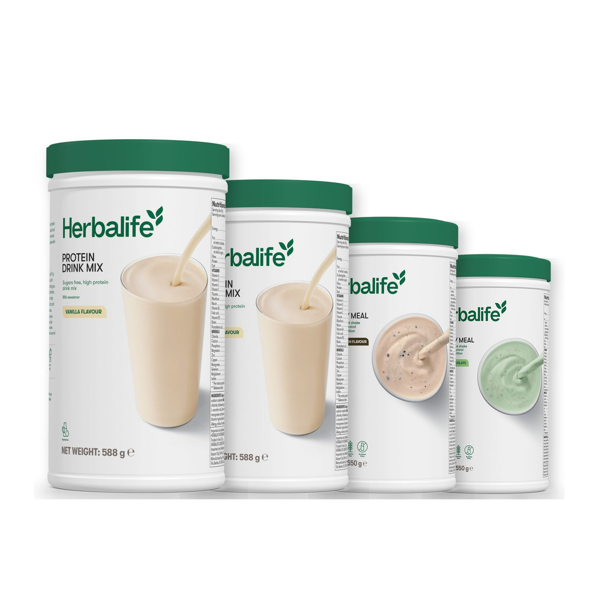 2 Protein Drink Mix with 2 Formula 1 flavours of your choice - Cookie Crunch / Mint Chocolate