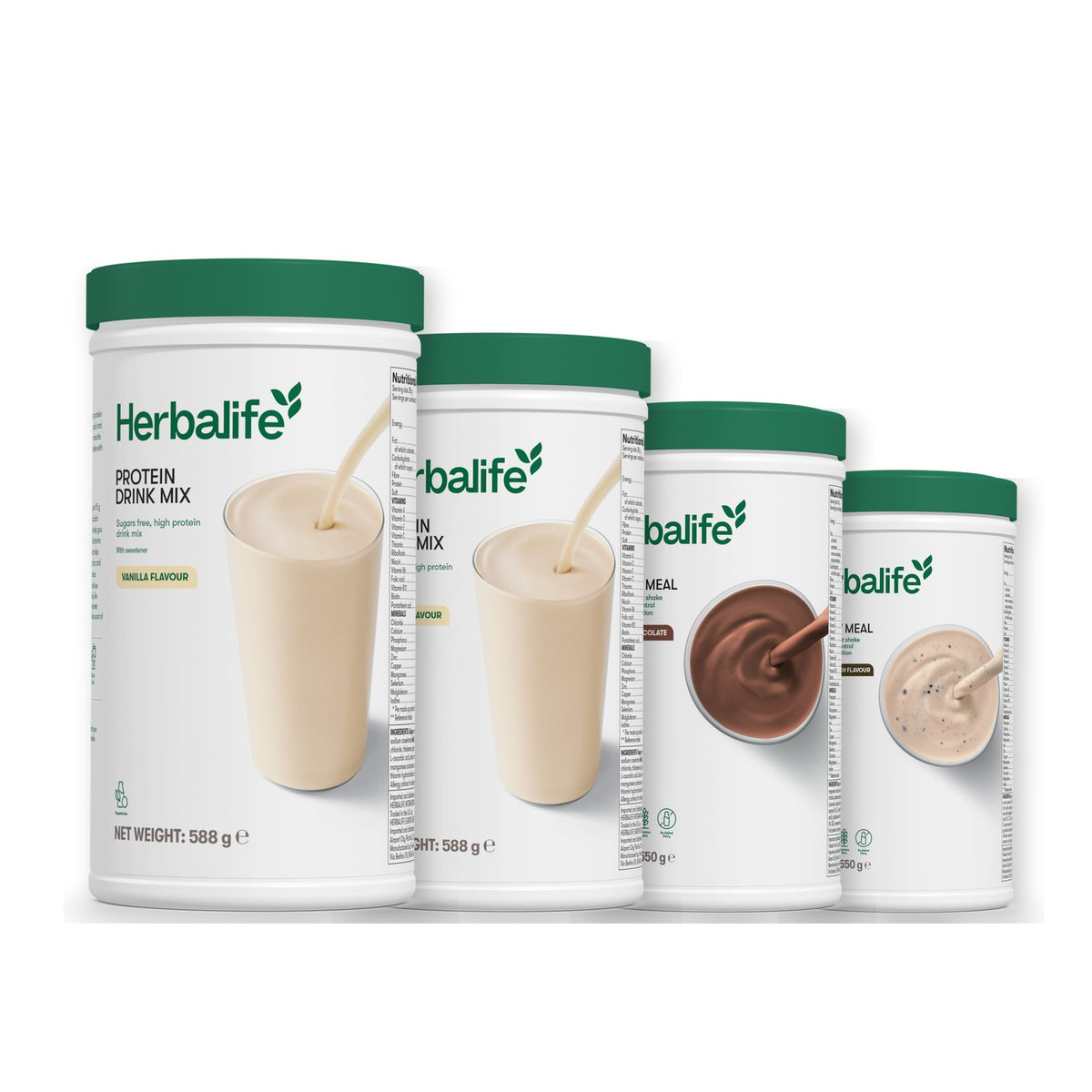 2 Protein Drink Mix with 2 Formula 1 flavours of your choice - Chocolate / Cookie Crunch