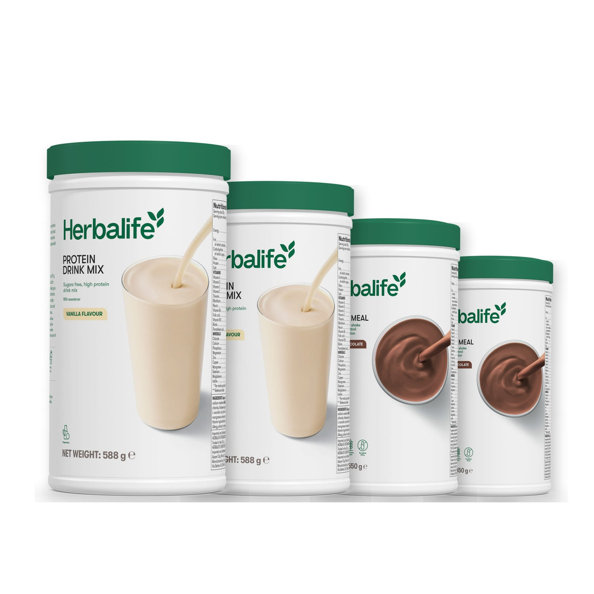 2 Protein Drink Mix with 2 Formula 1 flavours of your choice - Chocolate / Chocolate
