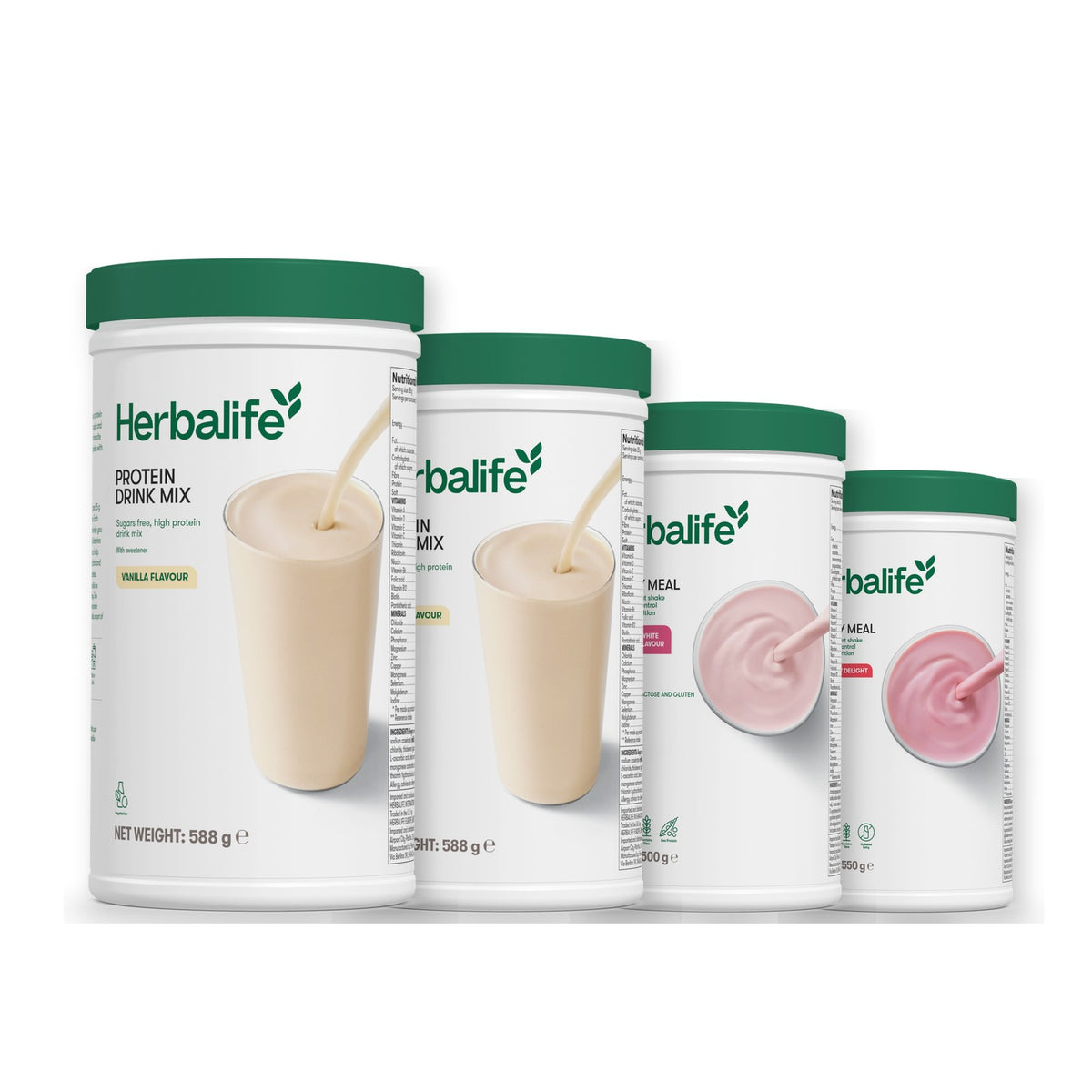 2 Protein Drink Mix with 2 Formula 1 flavours of your choice - Free From Raspberry & White Chocolate / Strawberry