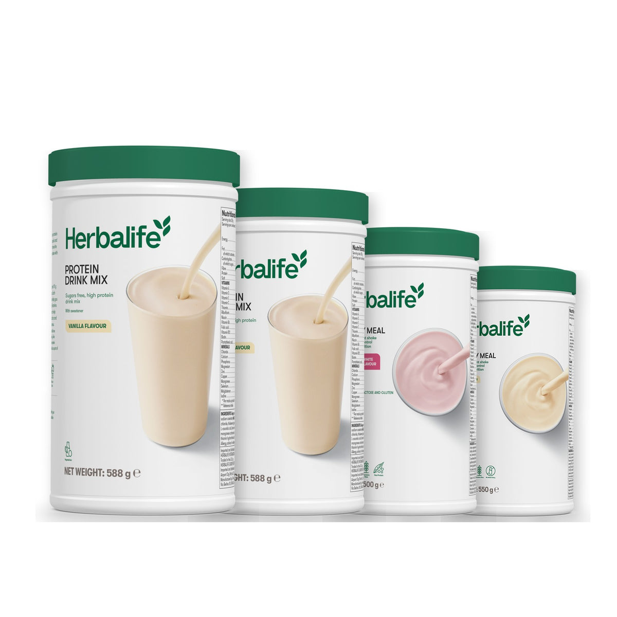 2 Protein Drink Mix with 2 Formula 1 flavours of your choice - Free From Raspberry & White Chocolate / Vanilla