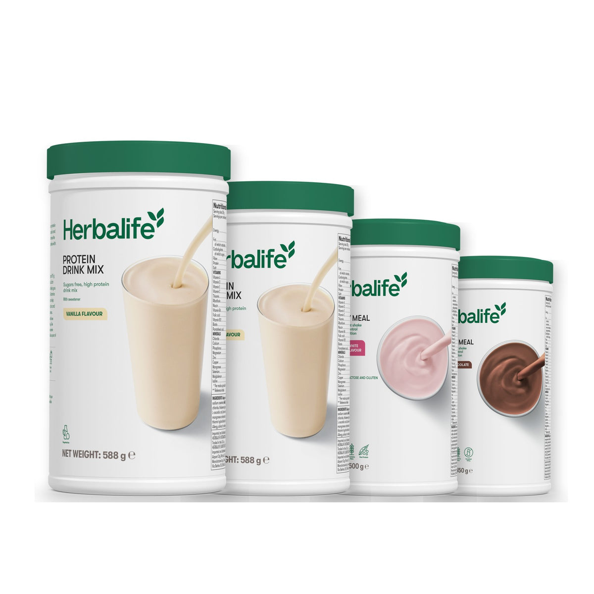 2 Protein Drink Mix with 2 Formula 1 flavours of your choice - Free From Raspberry & White Chocolate / Chocolate