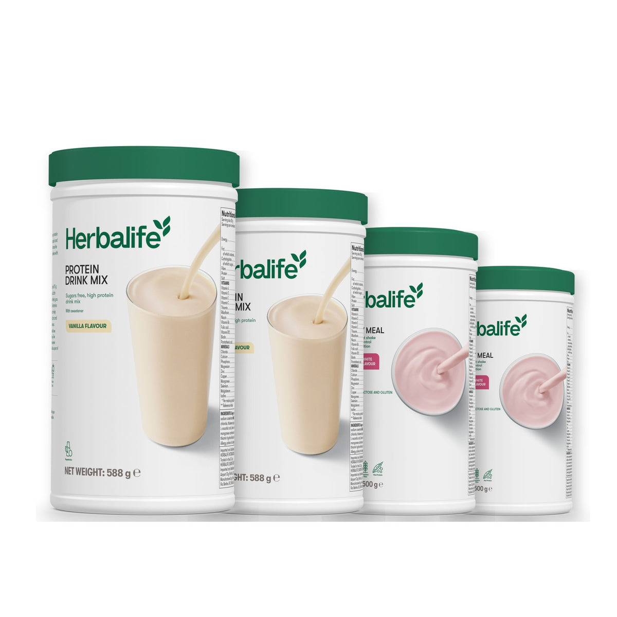 2 Protein Drink Mix with 2 Formula 1 flavours of your choice - Free From Raspberry & White Chocolate / Free From Raspberry & White Chocolate