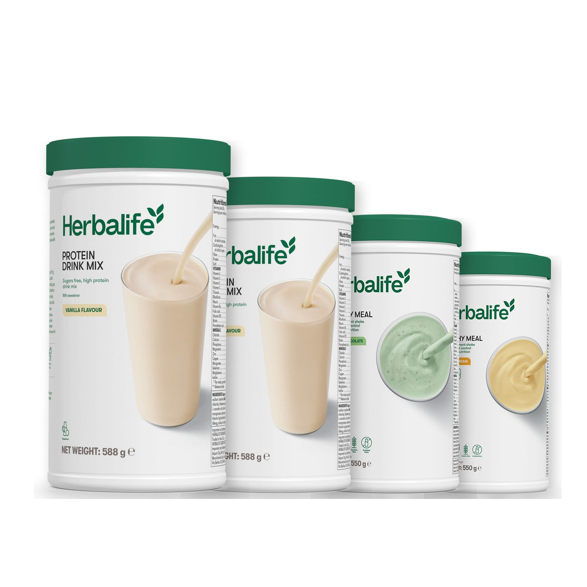 2 Protein Drink Mix with 2 Formula 1 flavours of your choice - Mint Chocolate / Banana Cream