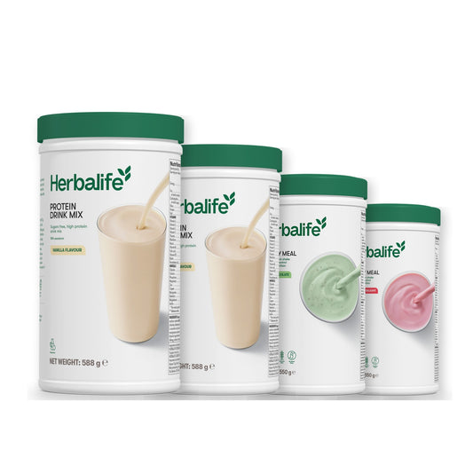 2 Protein Drink Mix with 2 Formula 1 flavours of your choice - Mint Chocolate / Strawberry
