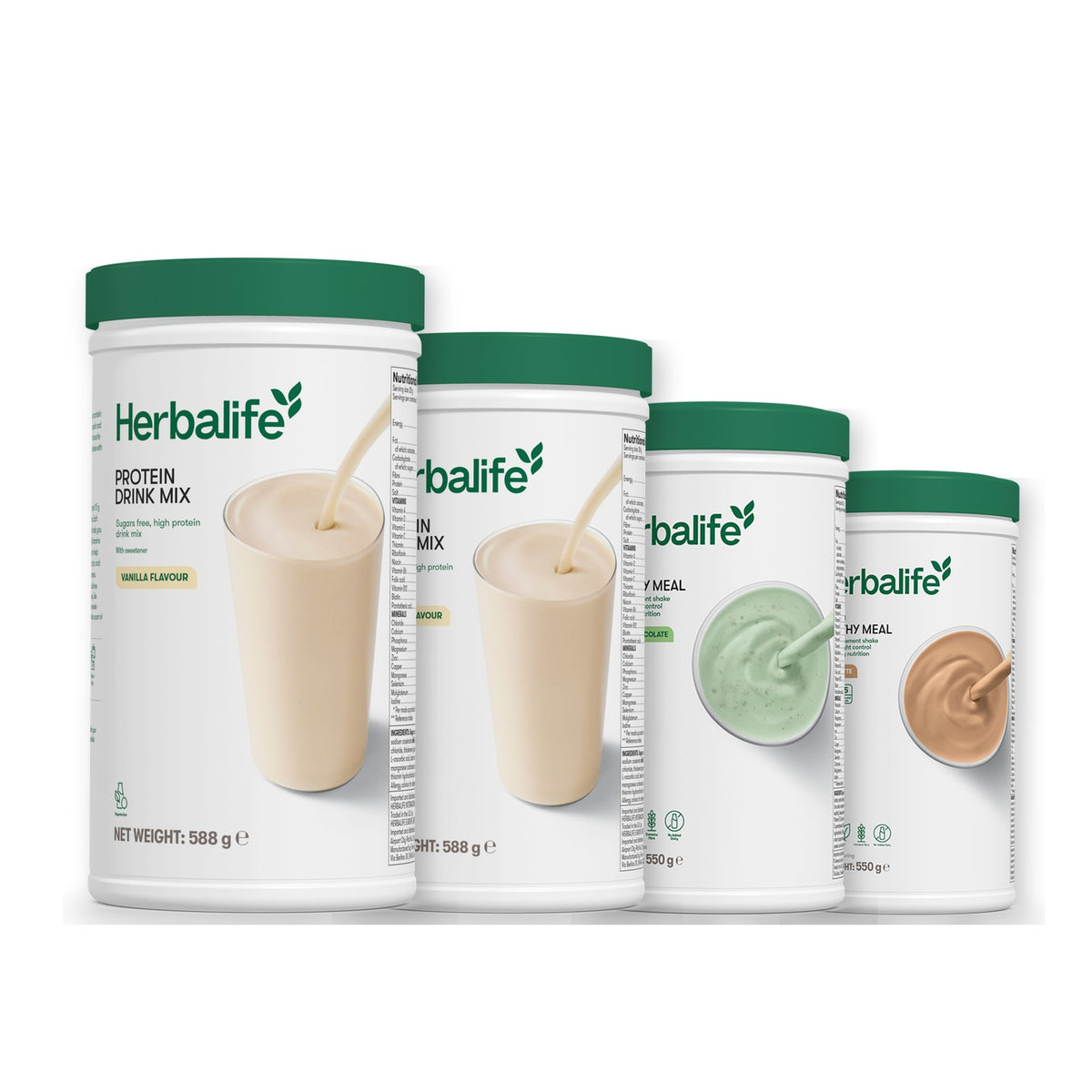 2 Protein Drink Mix with 2 Formula 1 flavours of your choice - Mint Chocolate / Cafe Latte