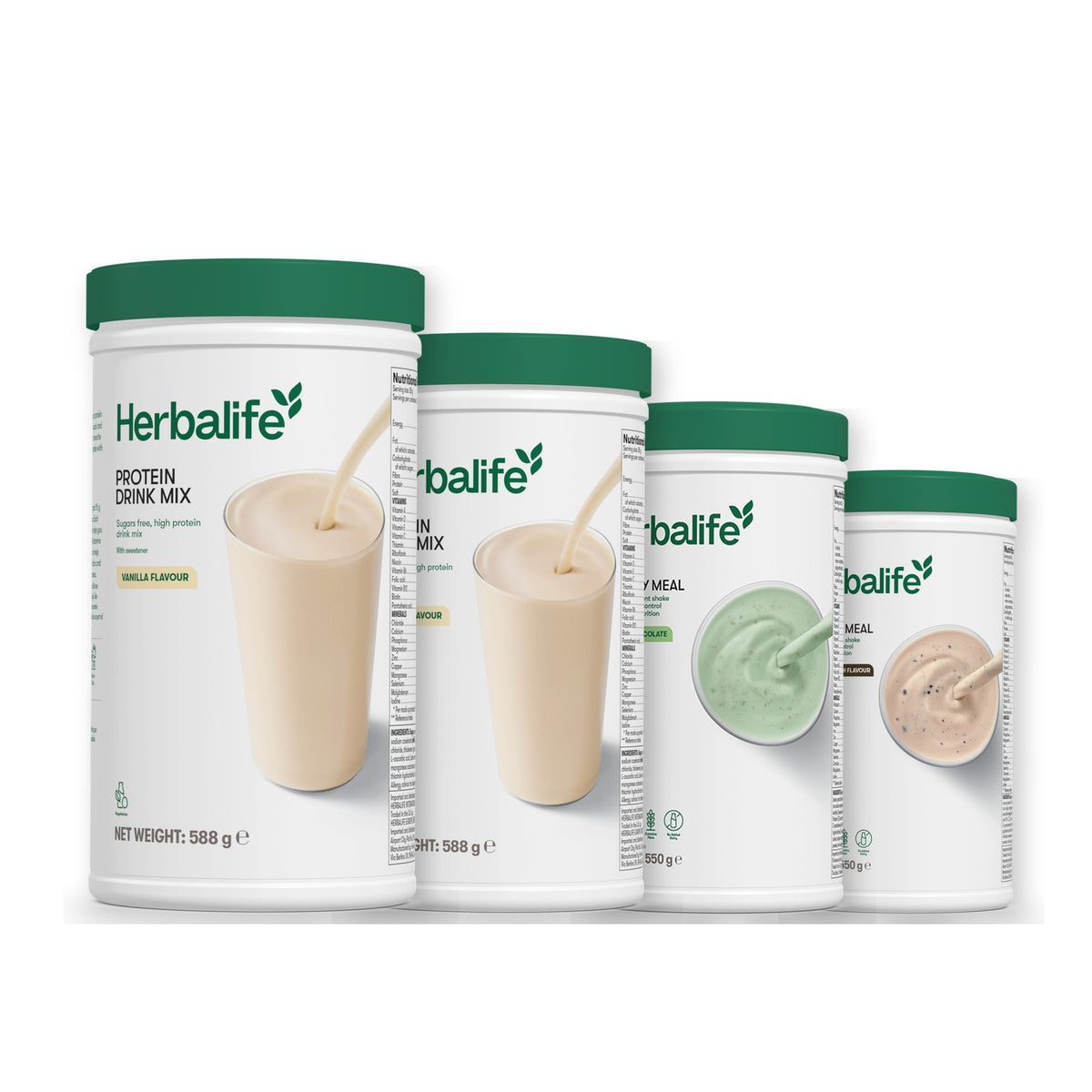 2 Protein Drink Mix with 2 Formula 1 flavours of your choice - Mint Chocolate / Cookie Crunch