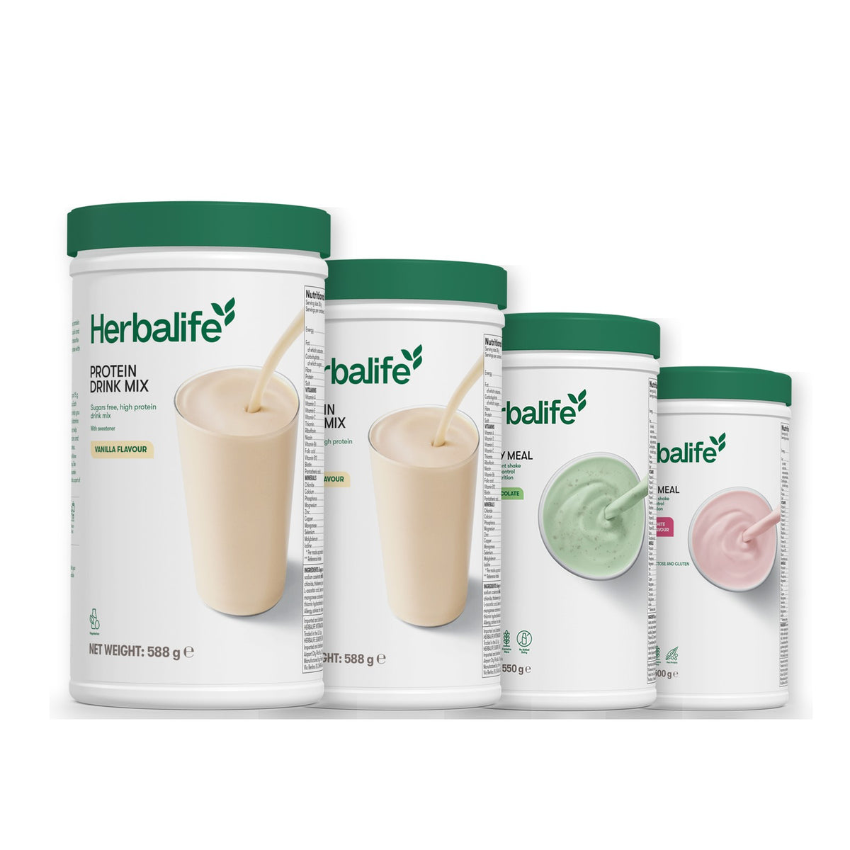 2 Protein Drink Mix with 2 Formula 1 flavours of your choice - Mint Chocolate / Free From Raspberry & White Chocolate