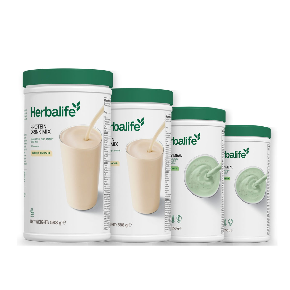 2 Protein Drink Mix with 2 Formula 1 flavours of your choice - Mint Chocolate / Mint Chocolate