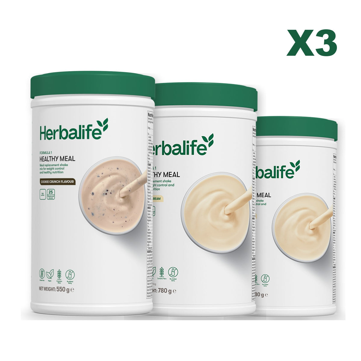 Formula 1 Cookie Crunch plus 2 flavours of your choice - Vanilla (Large 780g) / Vanilla (Large 780g)