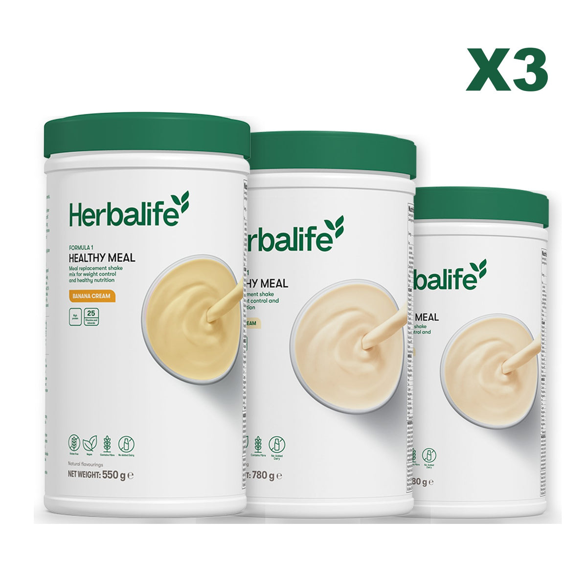 Formula 1 Banana Cream plus 2 flavours of your choice - Vanilla (Large 780g) / Vanilla (Large 780g)