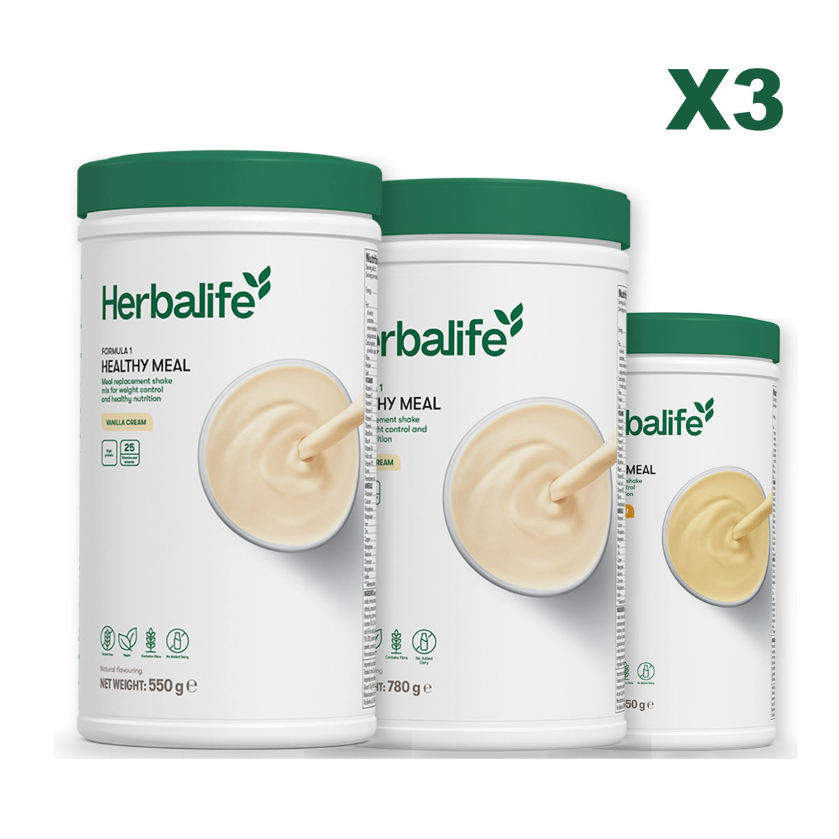 Formula 1 Vanilla plus 2 flavours of your choice - Vanilla (Large 780g) / Banana Cream