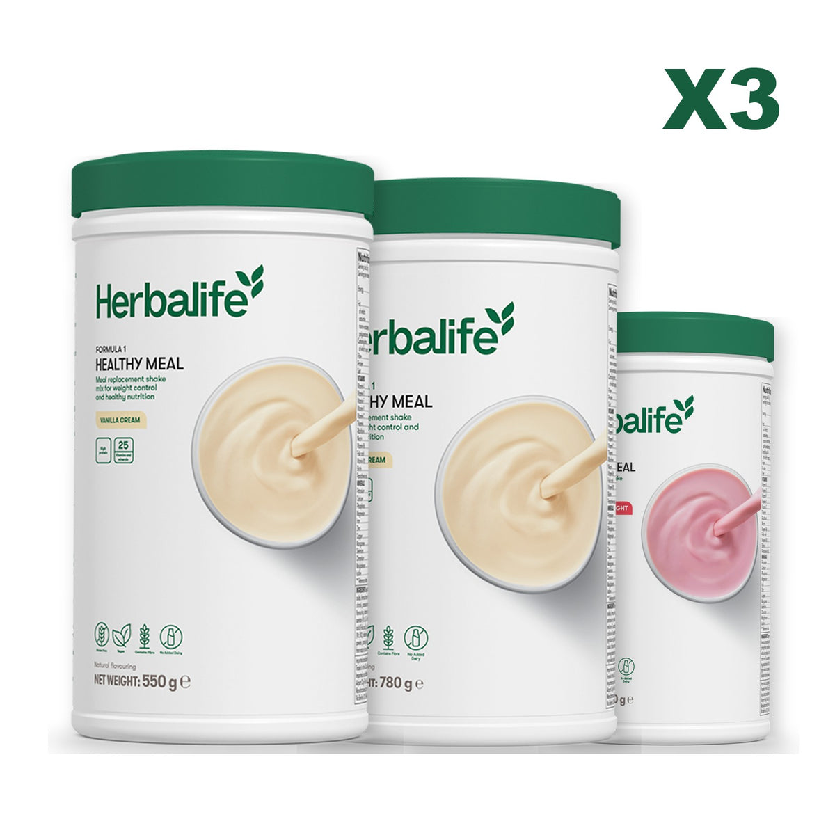 Formula 1 Vanilla plus 2 flavours of your choice - Vanilla (Large 780g) / Strawberry