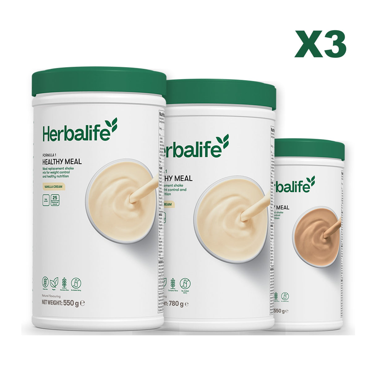 Formula 1 Vanilla plus 2 flavours of your choice - Vanilla (Large 780g) / Cafe Latte