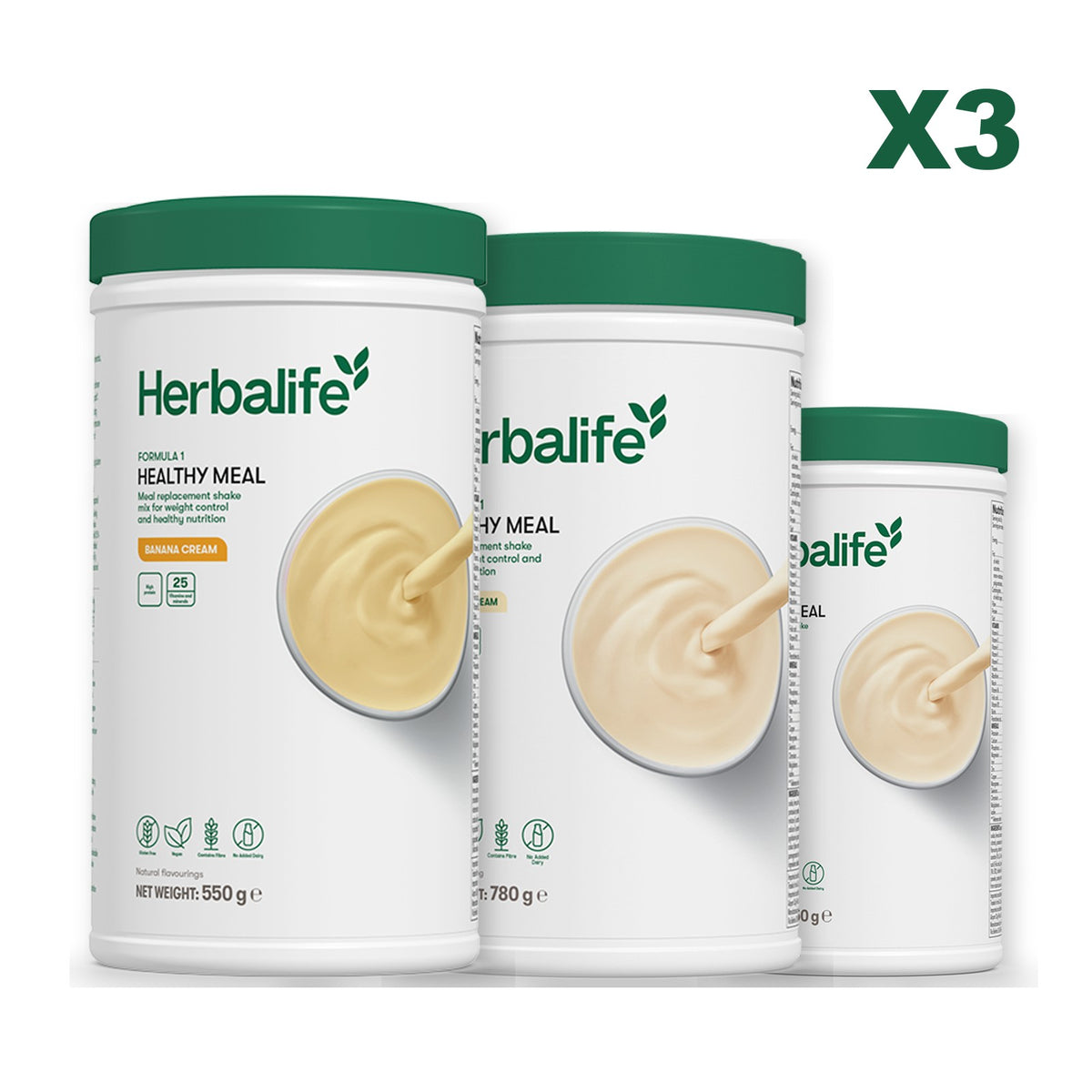 Formula 1 Banana Cream plus 2 flavours of your choice - Vanilla (Large 780g) / Vanilla