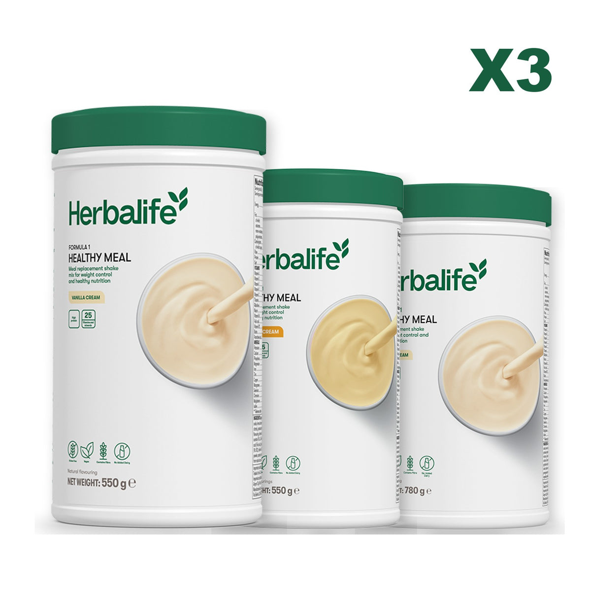 Formula 1 Vanilla plus 2 flavours of your choice - Banana Cream / Vanilla (Large 780g)
