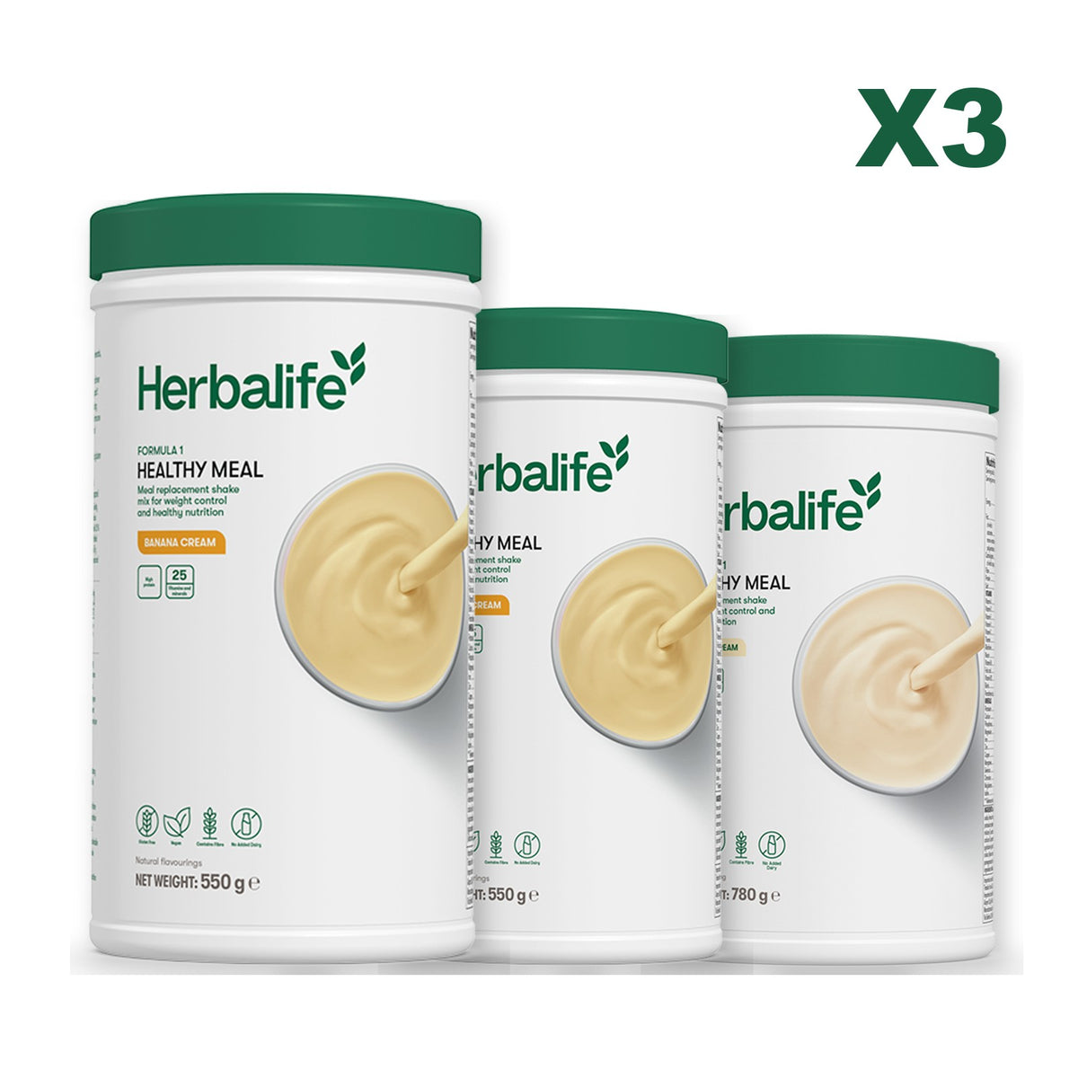 Formula 1 Banana Cream plus 2 flavours of your choice - Banana Cream / Vanilla (Large 780g)