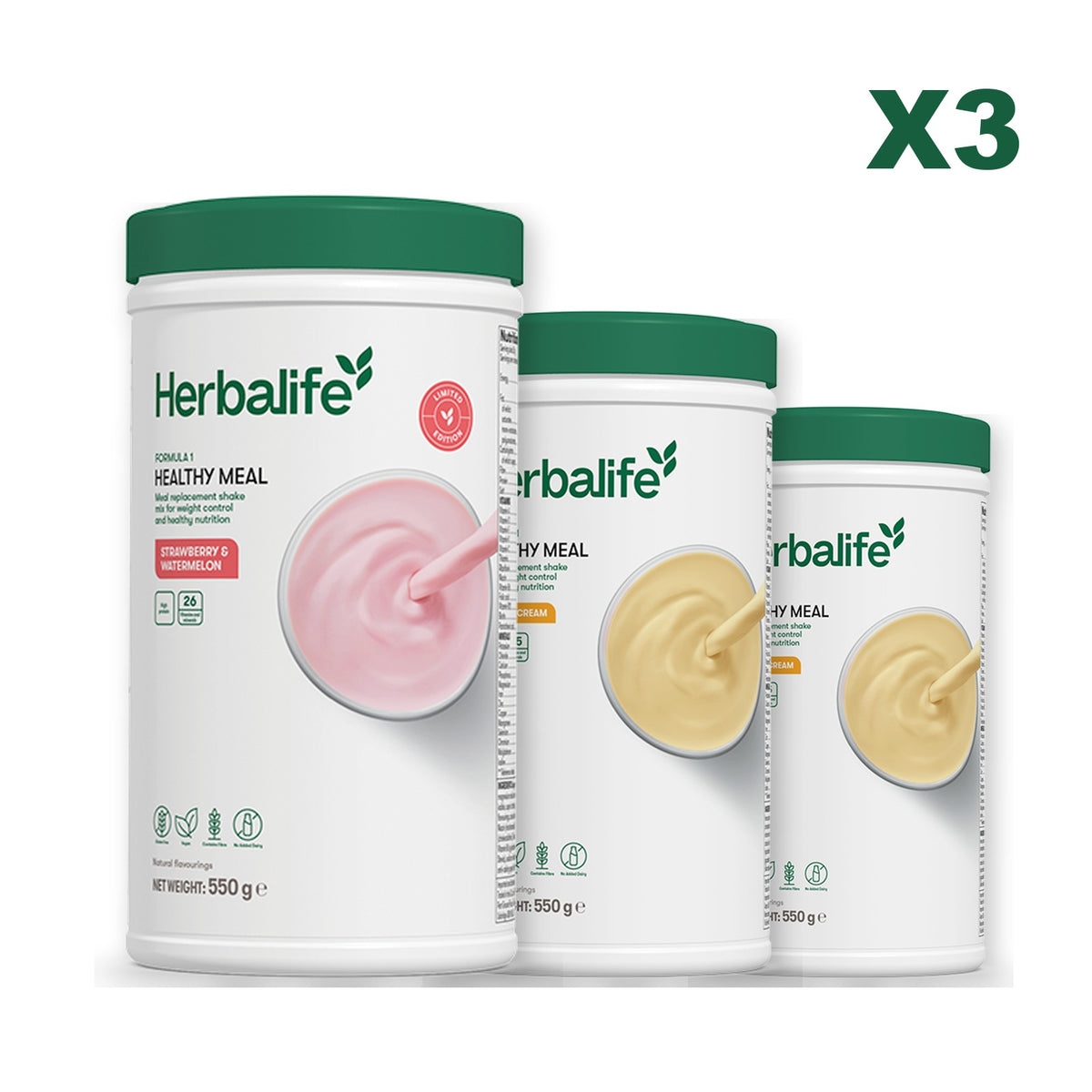 Formula 1 Strawberry Watermelon plus 2 flavours of your choice - Banana Cream / Banana Cream