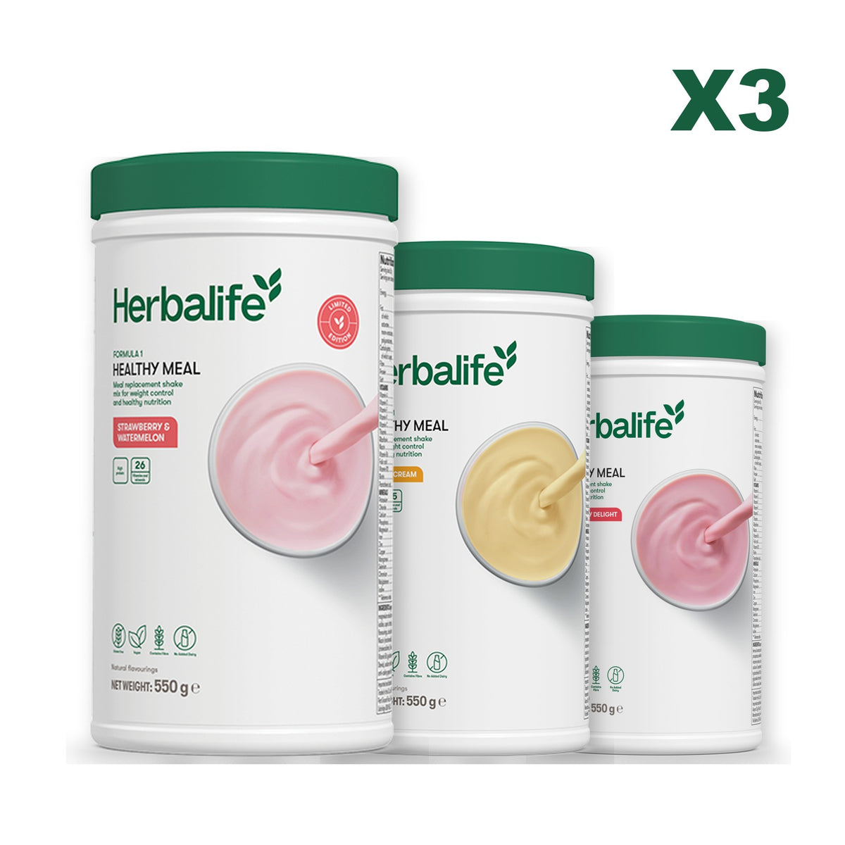 Formula 1 Strawberry Watermelon plus 2 flavours of your choice - Banana Cream / Strawberry