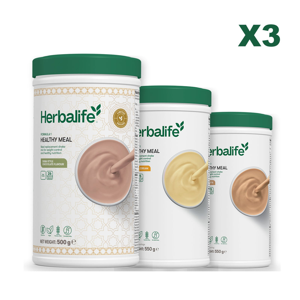 Formula 1 Dubai Style Chocolate plus 2 flavours of your choice - Banana Cream / Cafe Latte