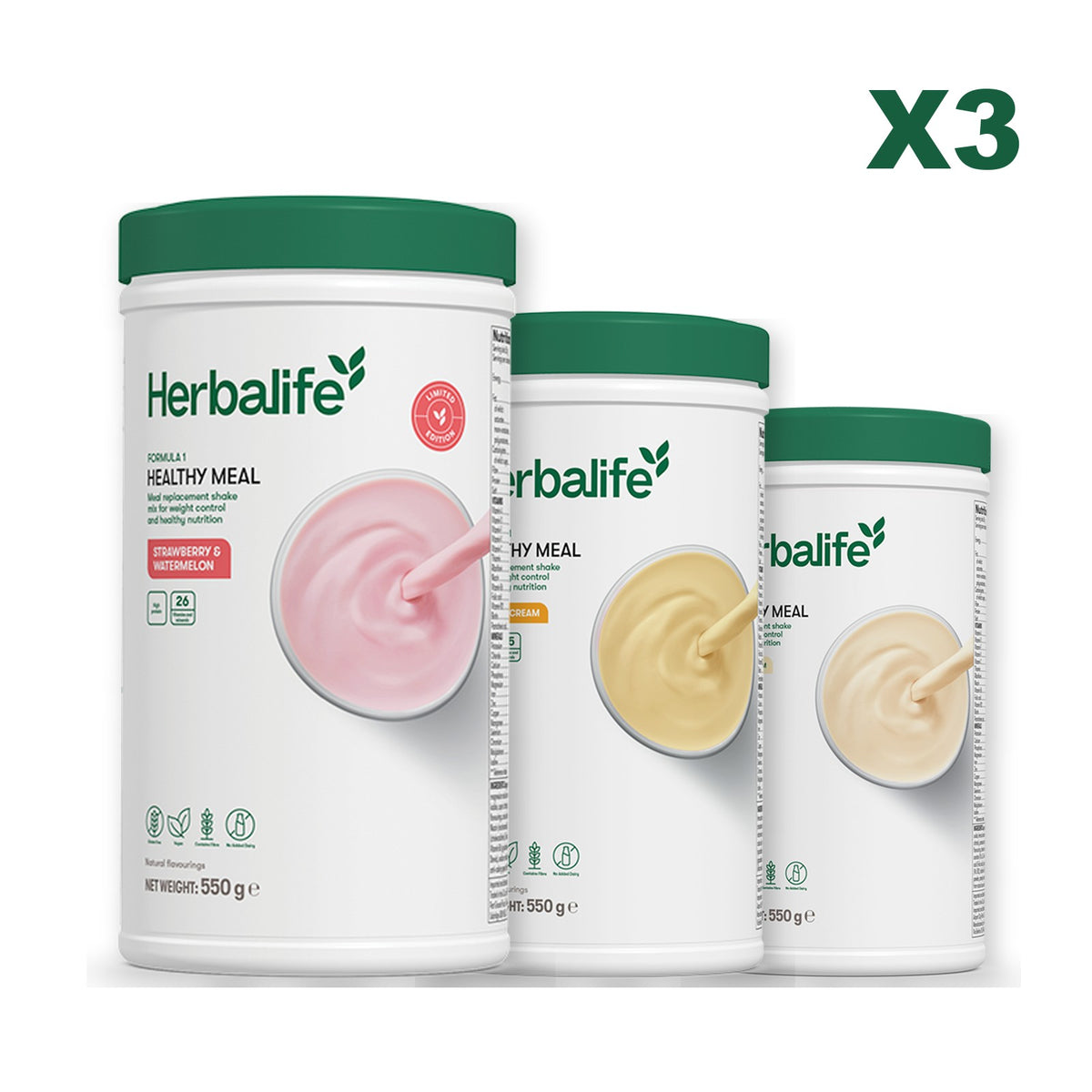 Formula 1 Strawberry Watermelon plus 2 flavours of your choice - Banana Cream / Vanilla