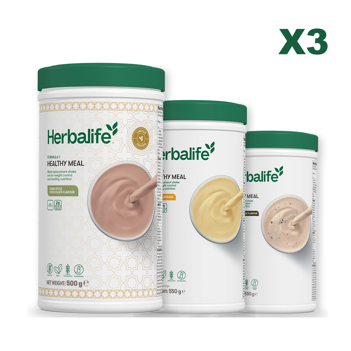Formula 1 Dubai Style Chocolate plus 2 flavours of your choice - Banana Cream / Cookie Crunch