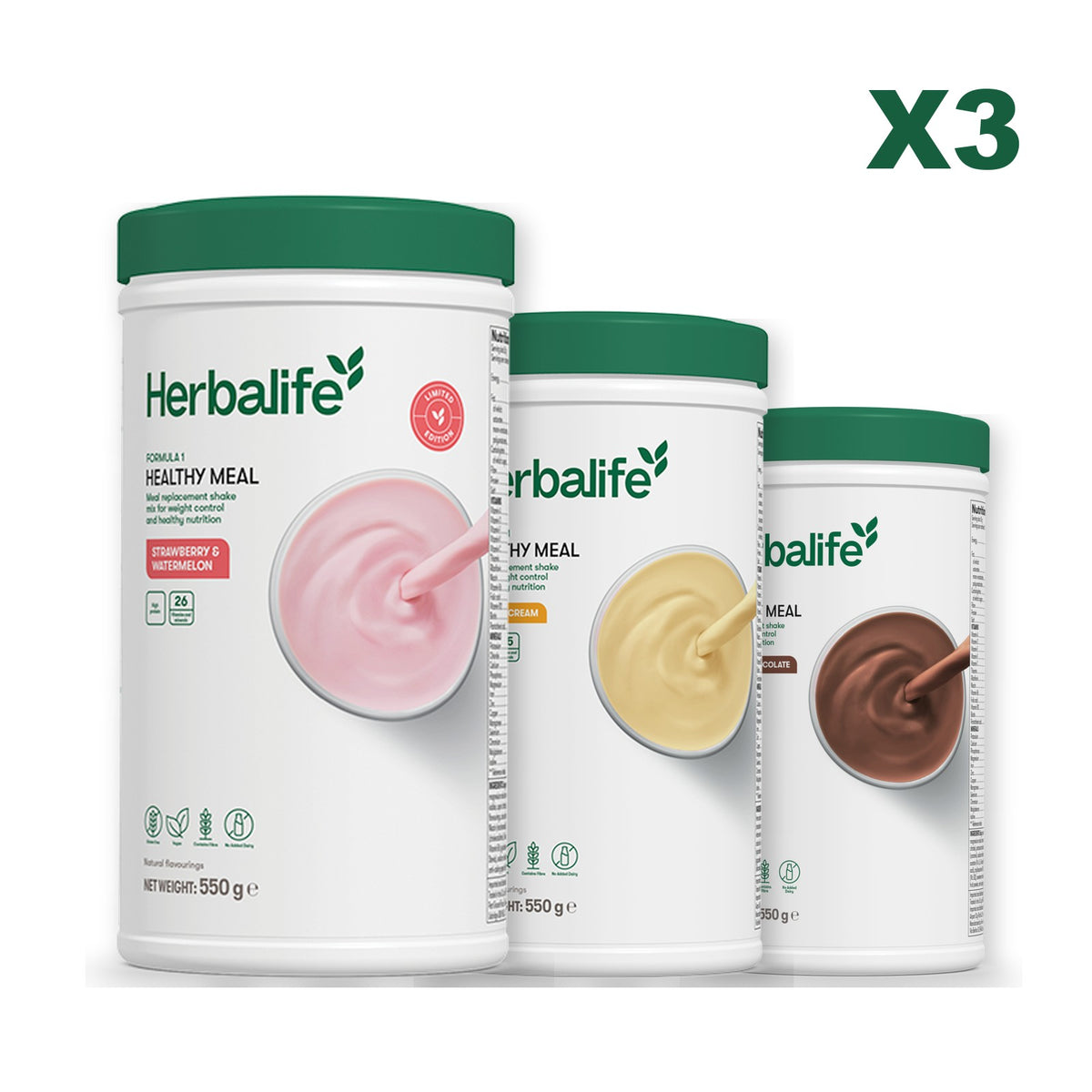 Formula 1 Strawberry Watermelon plus 2 flavours of your choice - Banana Cream / Chocolate