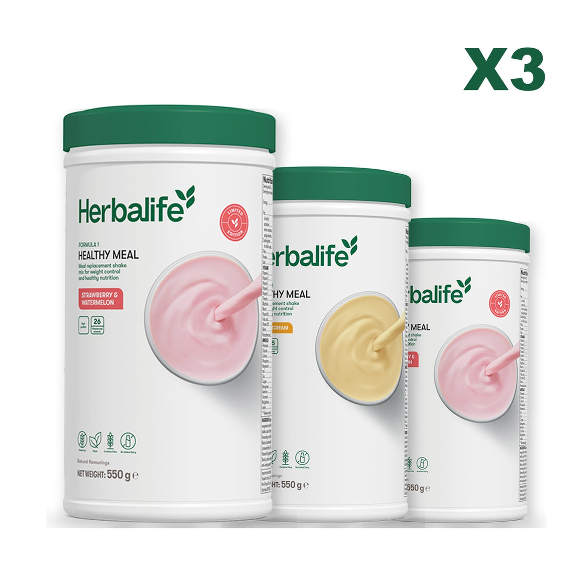 Formula 1 Strawberry Watermelon plus 2 flavours of your choice - Banana Cream / Strawberry Watermelon