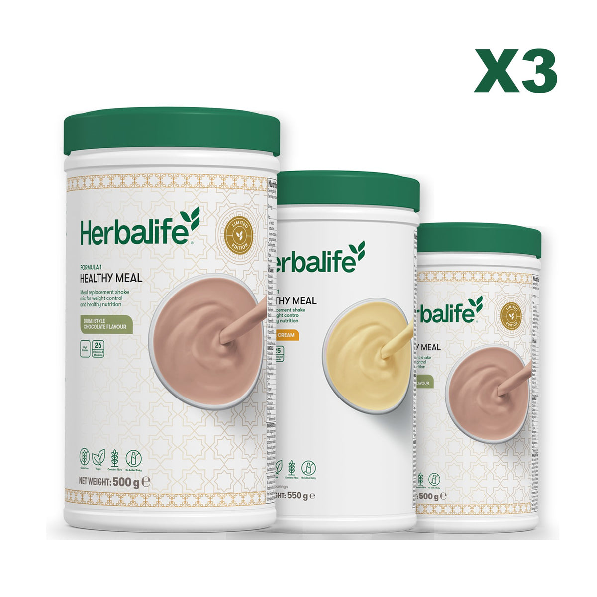Formula 1 Dubai Style Chocolate plus 2 flavours of your choice - Banana Cream / Dubai Style Chocolate