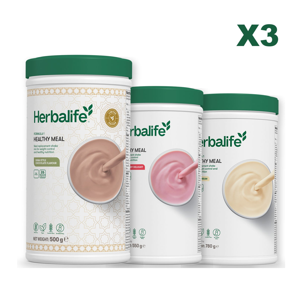Formula 1 Dubai Style Chocolate plus 2 flavours of your choice - Strawberry / Vanilla (Large 780g)