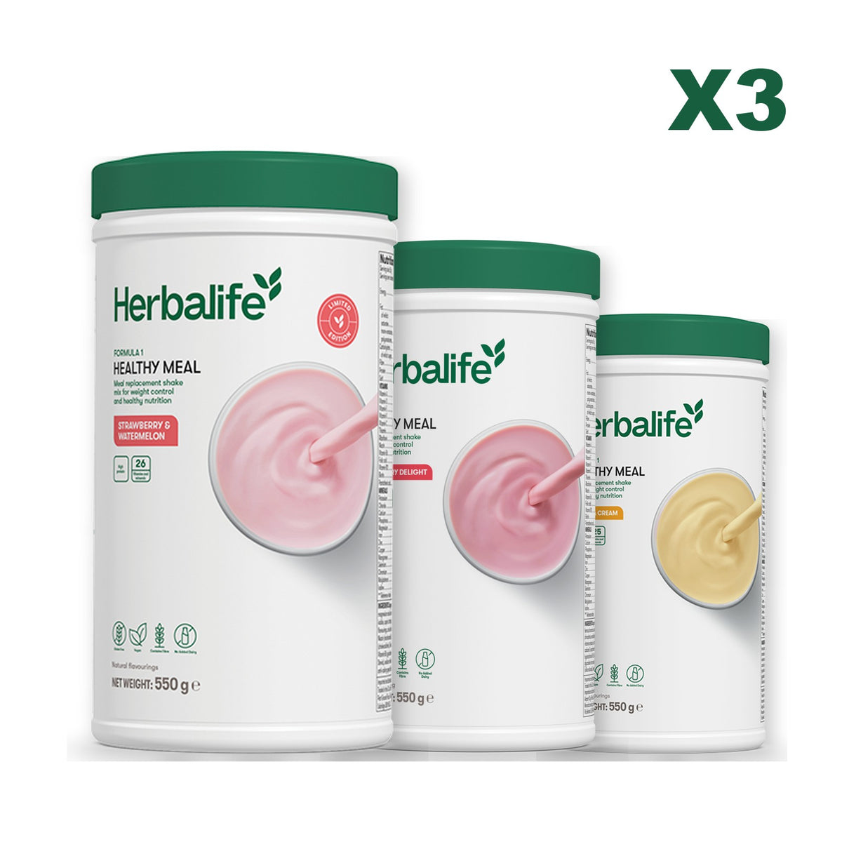 Formula 1 Strawberry Watermelon plus 2 flavours of your choice - Strawberry / Banana Cream