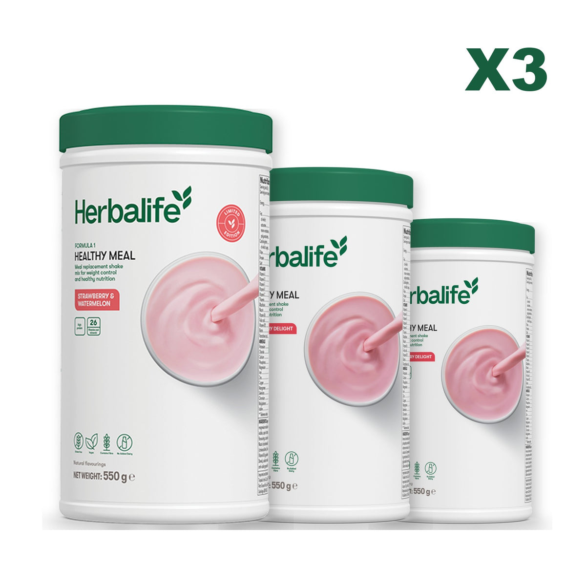 Formula 1 Strawberry Watermelon plus 2 flavours of your choice - Strawberry / Strawberry