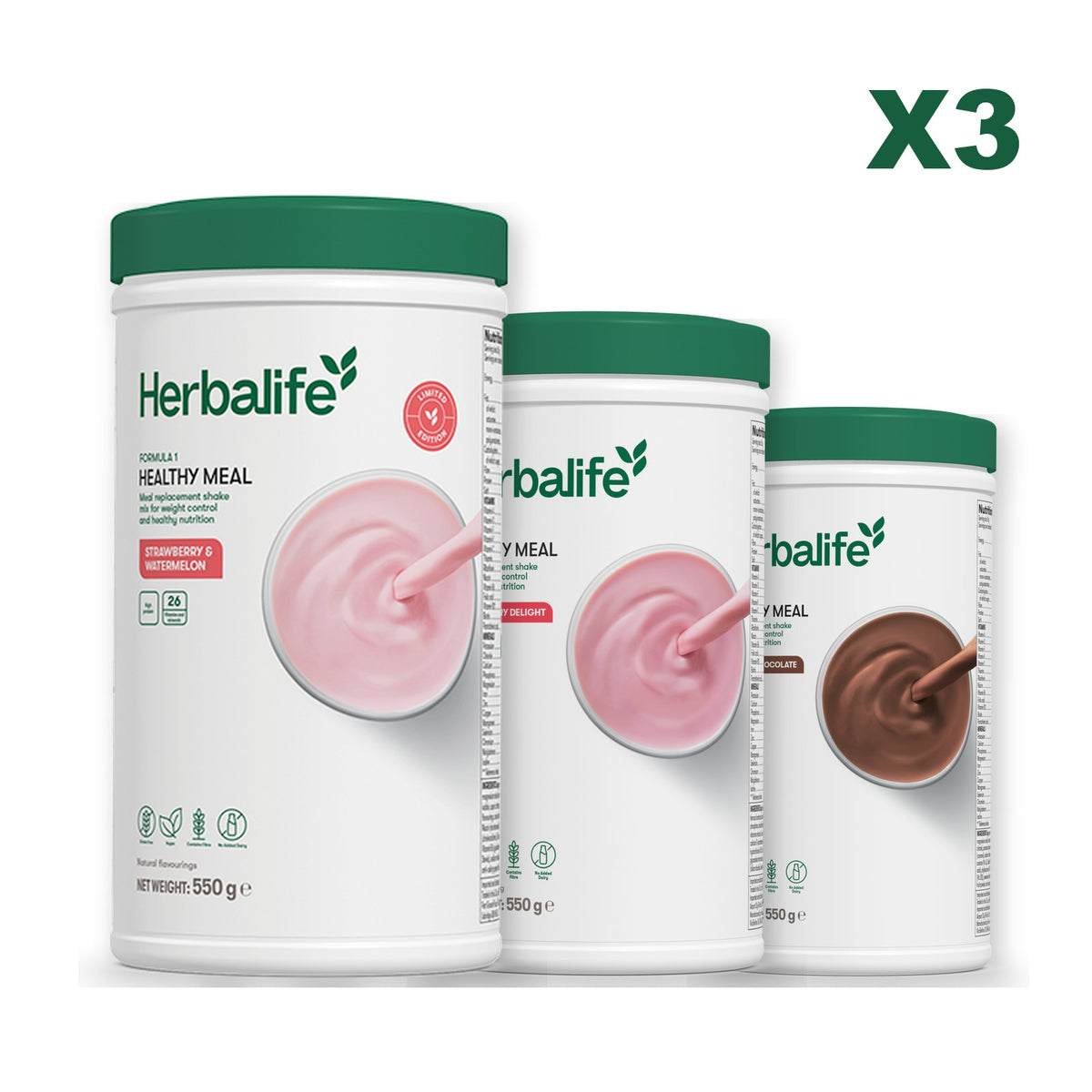 Formula 1 Strawberry Watermelon plus 2 flavours of your choice - Strawberry / Chocolate