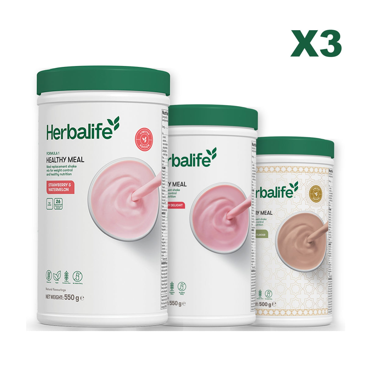 Formula 1 Strawberry Watermelon plus 2 flavours of your choice - Strawberry / Dubai Style Chocolate