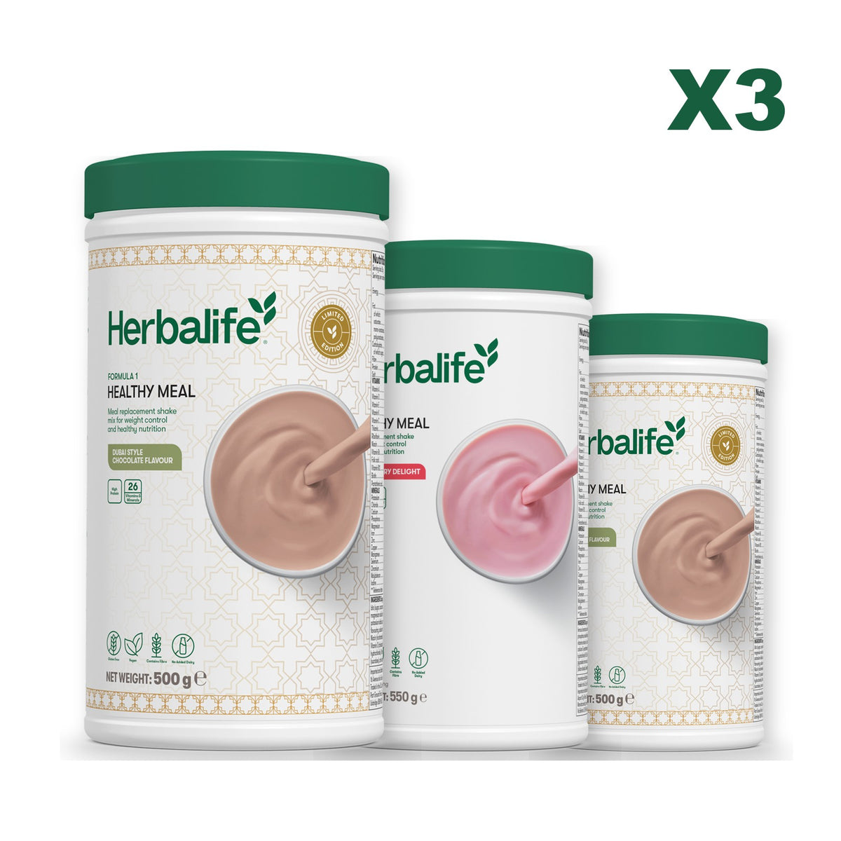 Formula 1 Dubai Style Chocolate plus 2 flavours of your choice - Strawberry / Dubai Style Chocolate