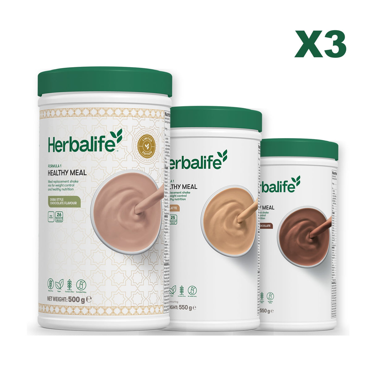 Formula 1 Dubai Style Chocolate plus 2 flavours of your choice - Cafe Latte / Chocolate