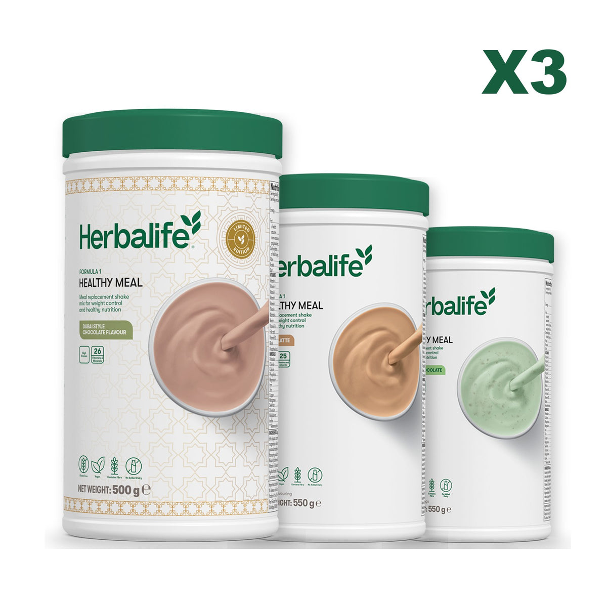 Formula 1 Dubai Style Chocolate plus 2 flavours of your choice - Cafe Latte / Mint Chocolate