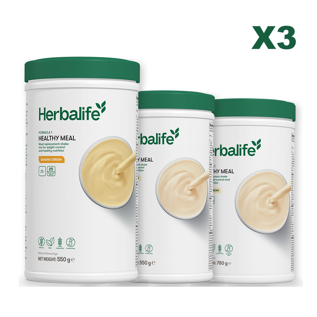 Formula 1 Banana Cream plus 2 flavours of your choice - Vanilla / Vanilla (Large 780g)