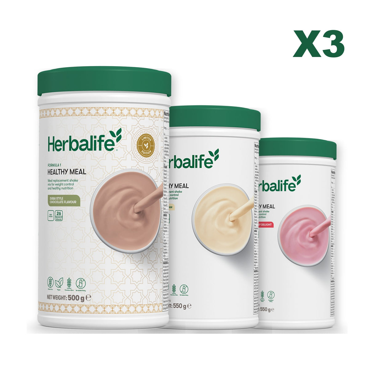 Formula 1 Dubai Style Chocolate plus 2 flavours of your choice - Vanilla / Strawberry