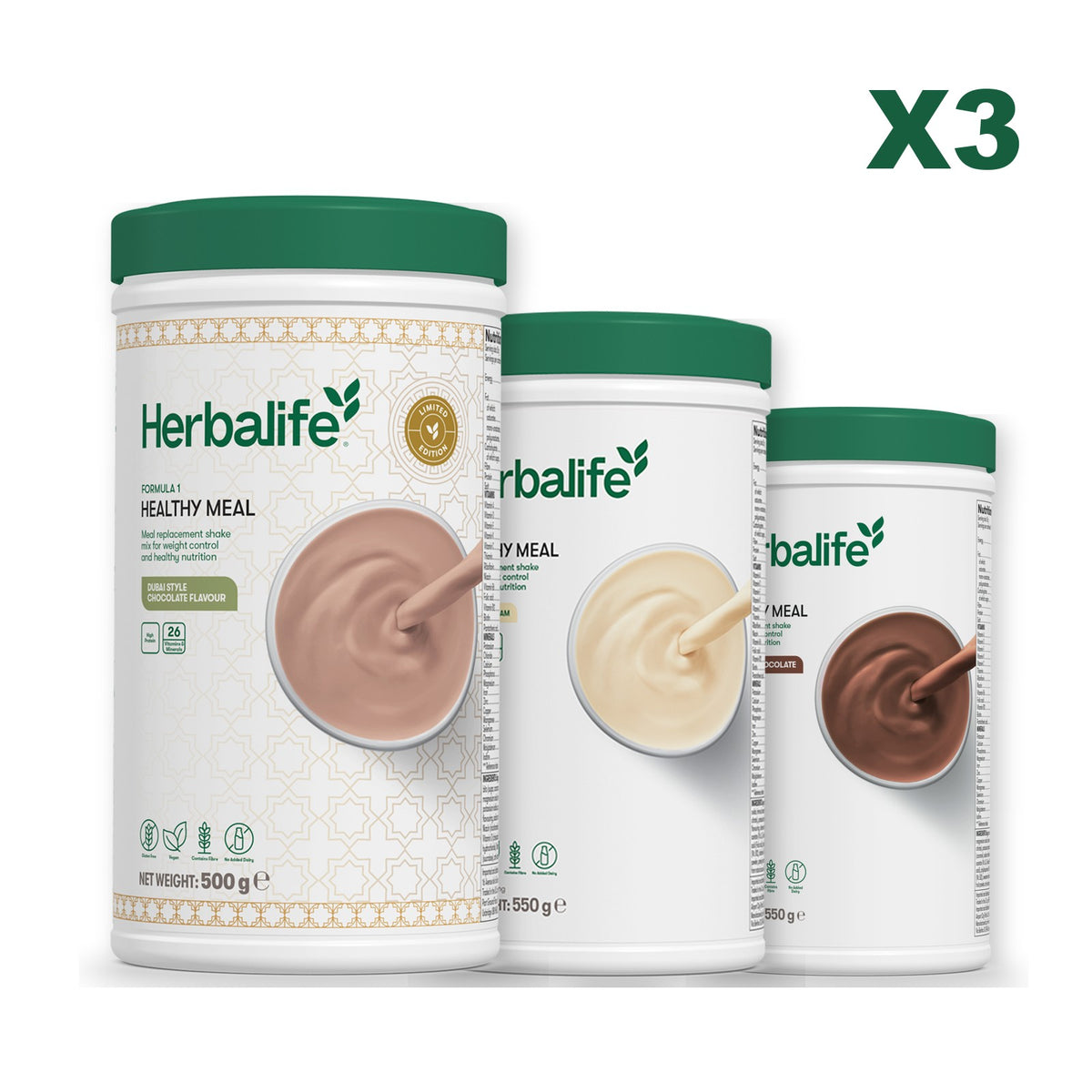 Formula 1 Dubai Style Chocolate plus 2 flavours of your choice - Vanilla / Chocolate