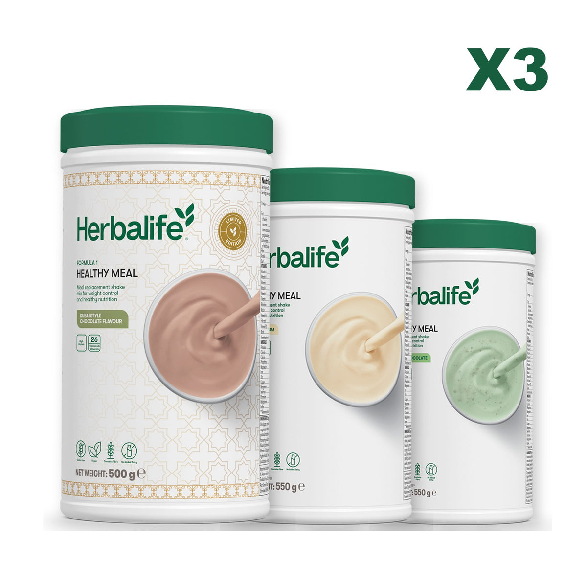 Formula 1 Dubai Style Chocolate plus 2 flavours of your choice - Vanilla / Mint Chocolate