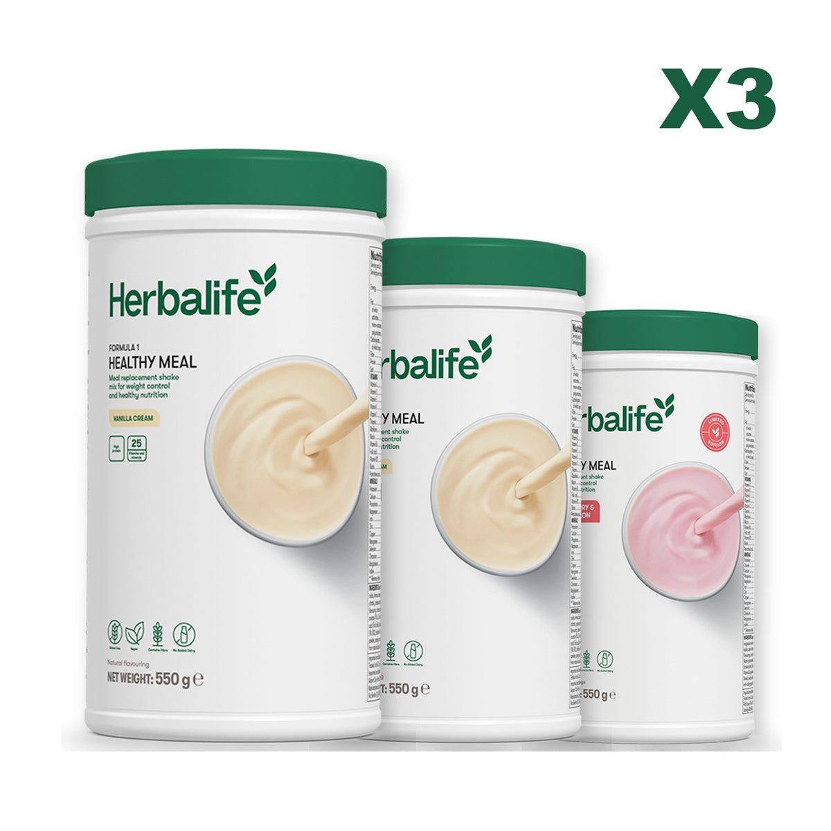 Formula 1 Vanilla plus 2 flavours of your choice - Vanilla / Strawberry Watermelon