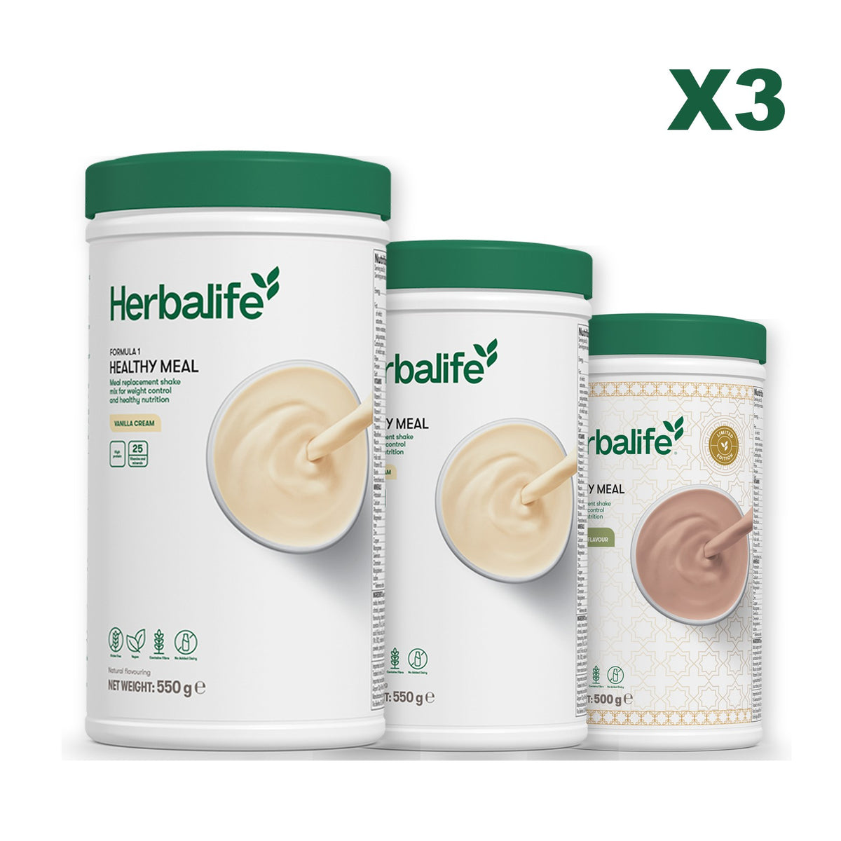 Formula 1 Vanilla plus 2 flavours of your choice - Vanilla / Dubai Style Chocolate