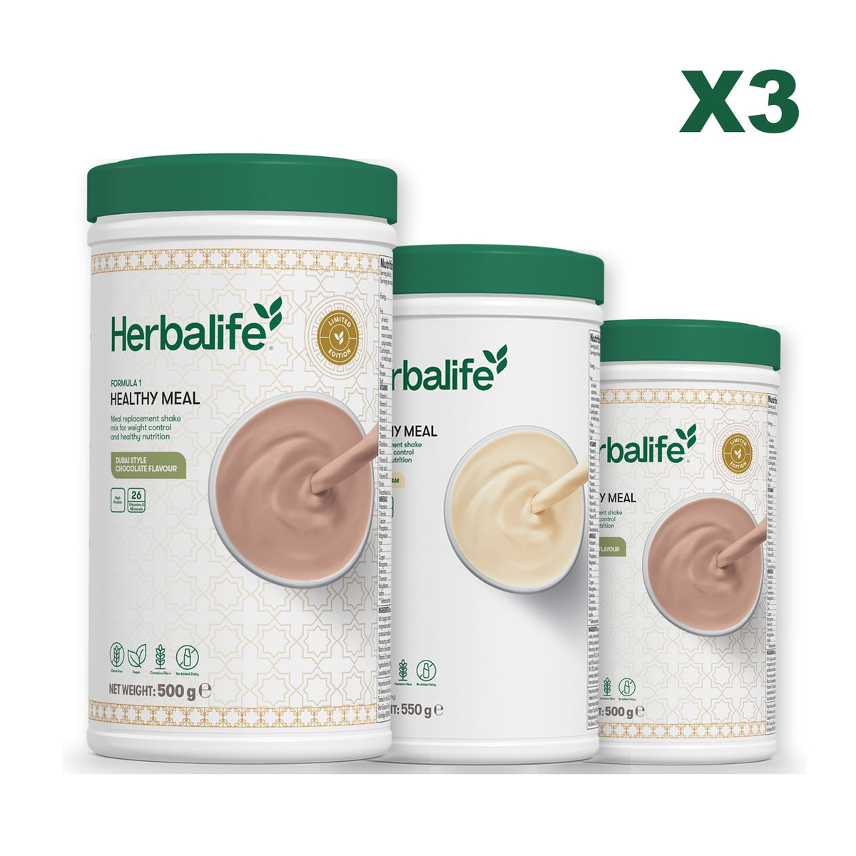 Formula 1 Dubai Style Chocolate plus 2 flavours of your choice - Vanilla / Dubai Style Chocolate