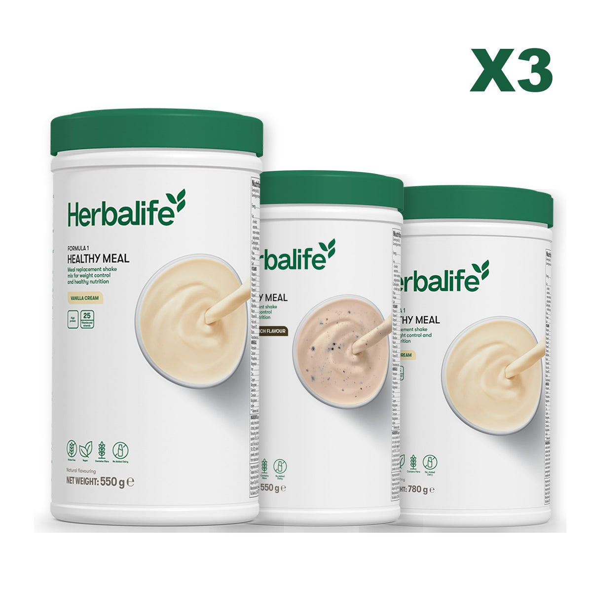 Formula 1 Vanilla plus 2 flavours of your choice - Cookie Crunch / Vanilla (Large 780g)